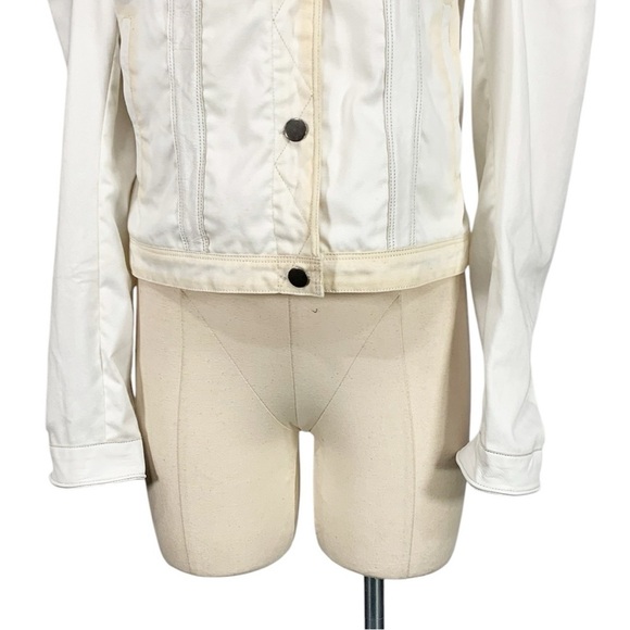 JKT NYC Ariel Twill Burnished Leather Trim Jacket Size Medium NEW - Picture 6 of 12